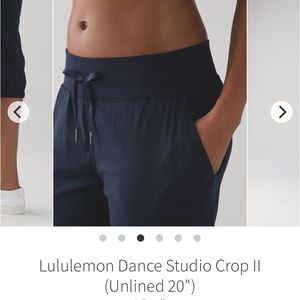 Lululemon Dance Studio Crop II Unlined